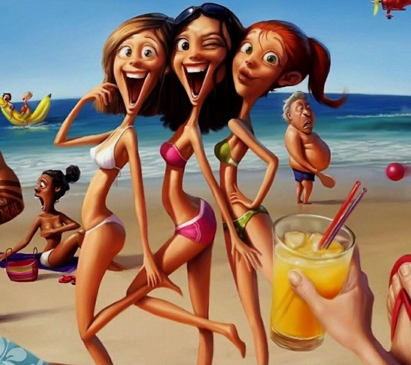 Смешные девушка