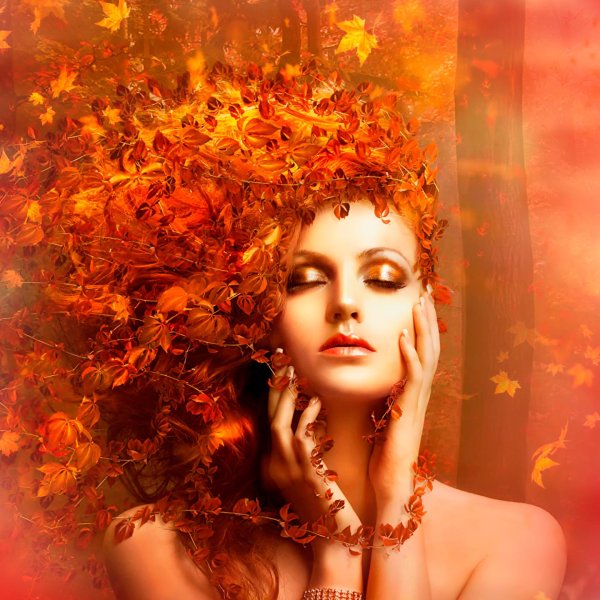 Девушка осень