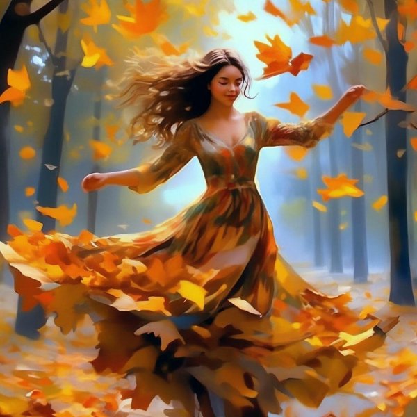 Девушка осень