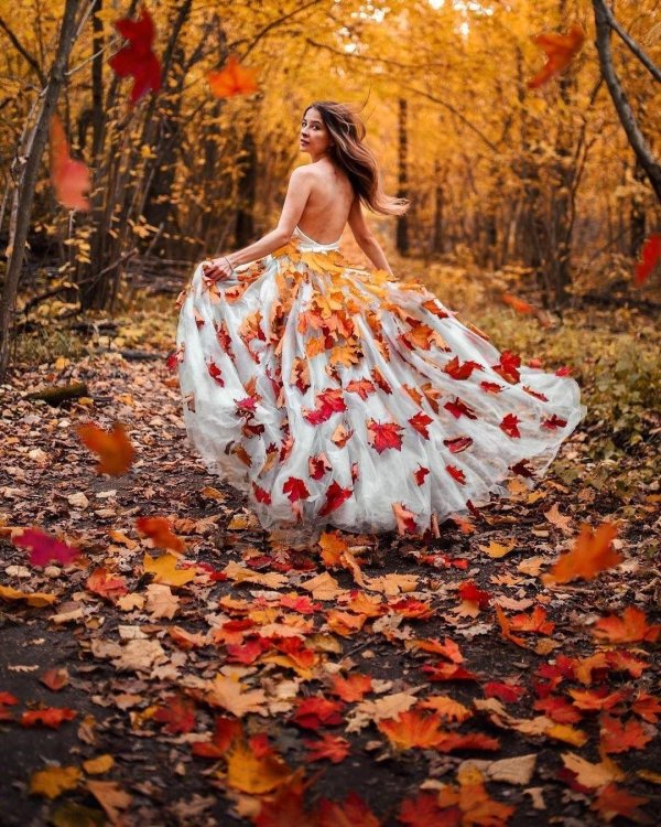 Девушка осень