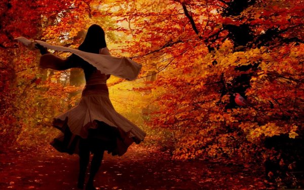 Девушка осень