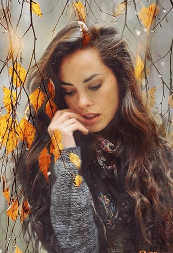 Девушка осень