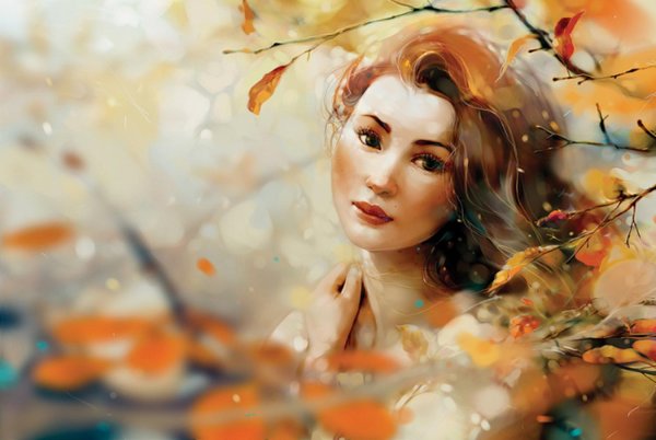 Девушка осень