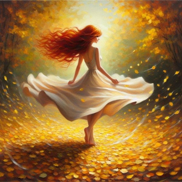 Девушка осень