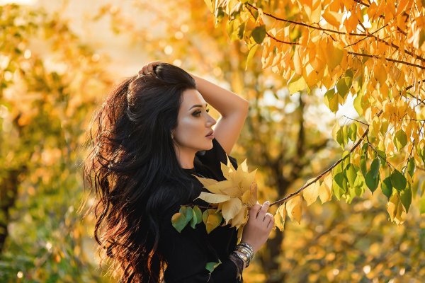 Девушка осень