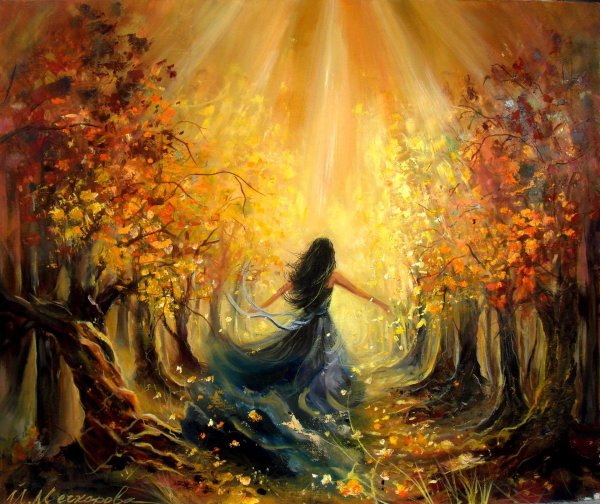 Девушка осень