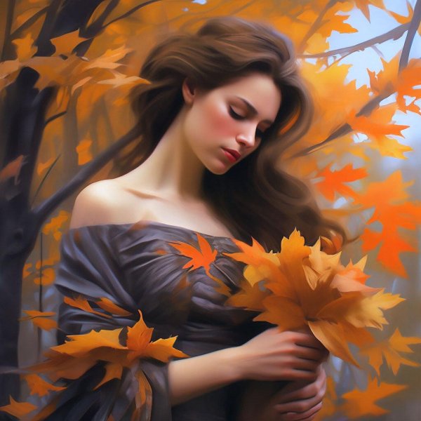 Девушка осень