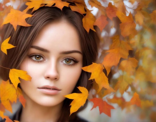 Девушка осень