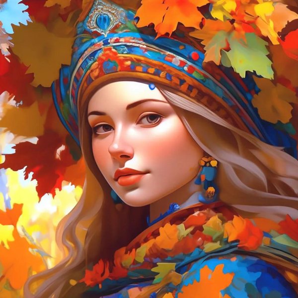 Девушка осень