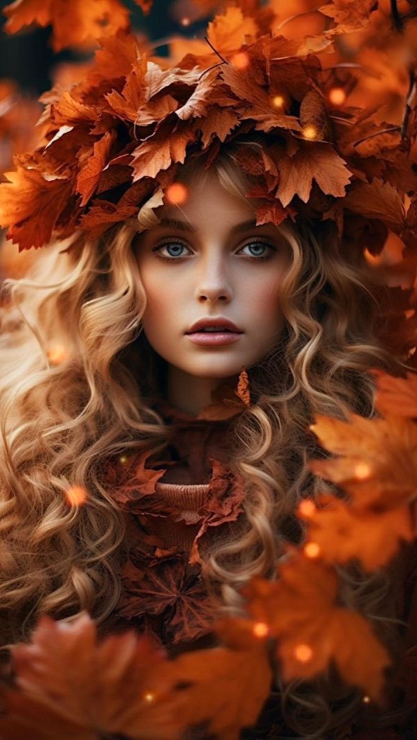 Девушка осень