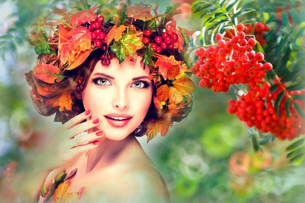 Девушка осень