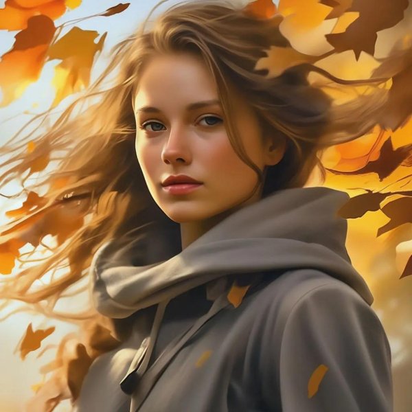 Девушка осень