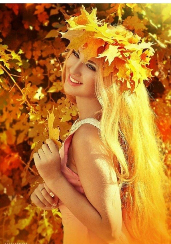 Девушка осень