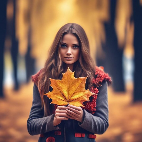 Девушка осень