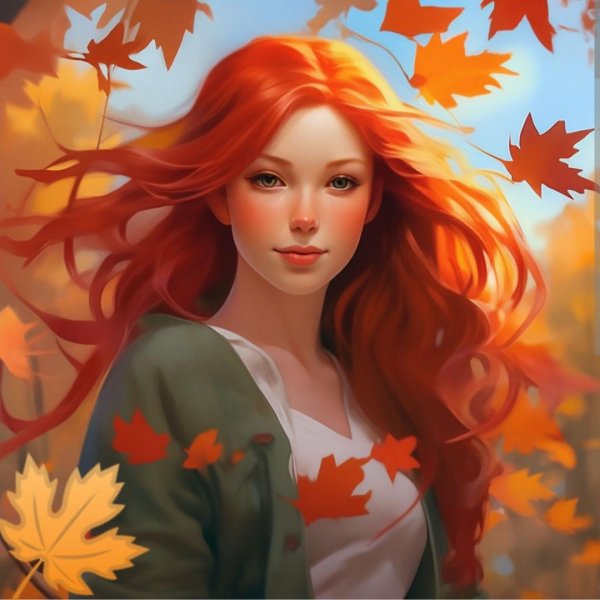Девушка осень