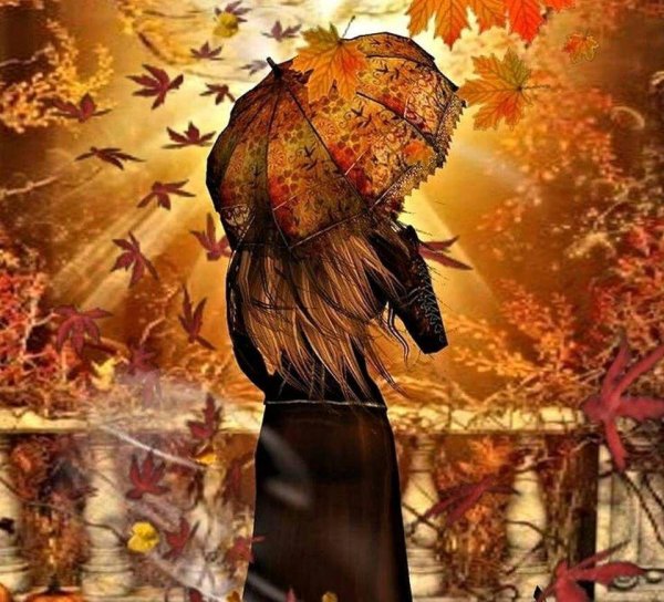 Девушка осень