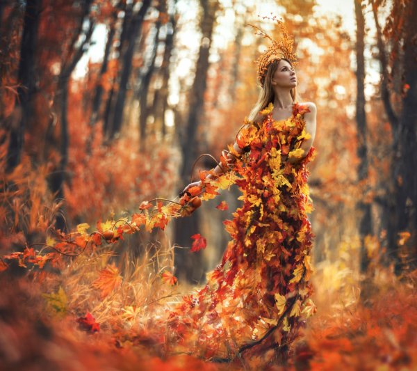 Девушка осень