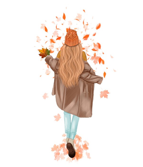 Девушка осень