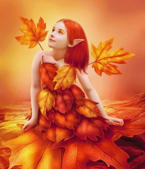 Девушка осень