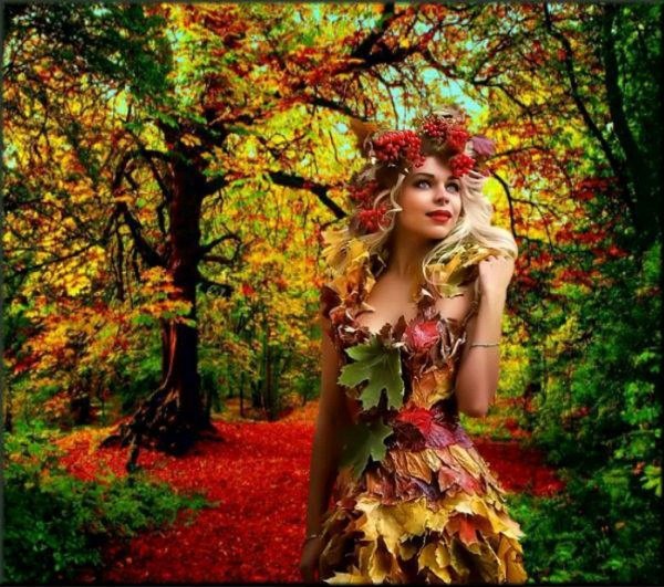 Девушка осень
