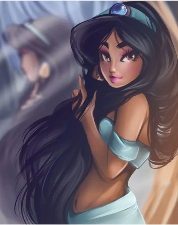 Девушка мультик