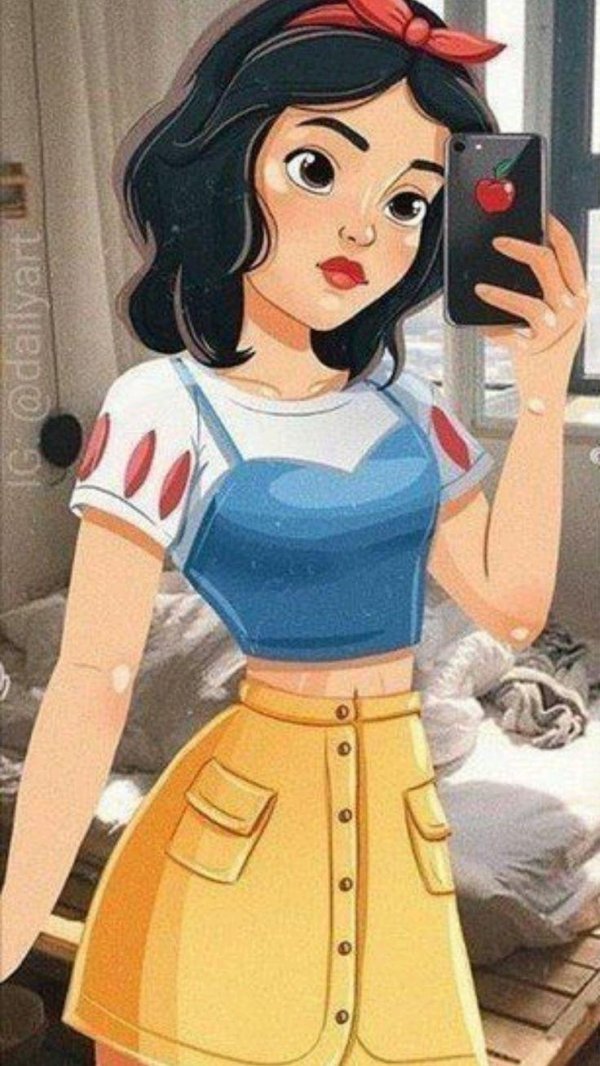 Девушка мультик