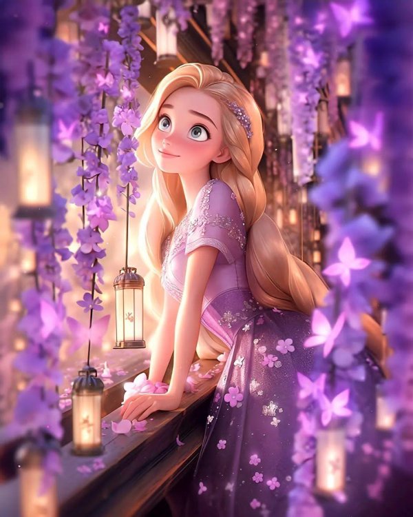 Девушка мультик