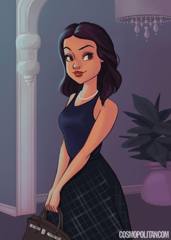 Девушка мультик