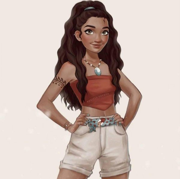 Девушка мультик