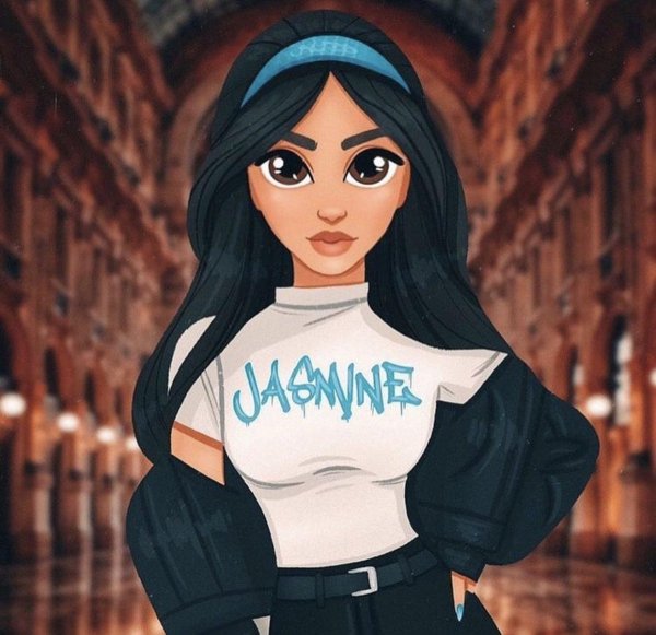 Девушка мультик