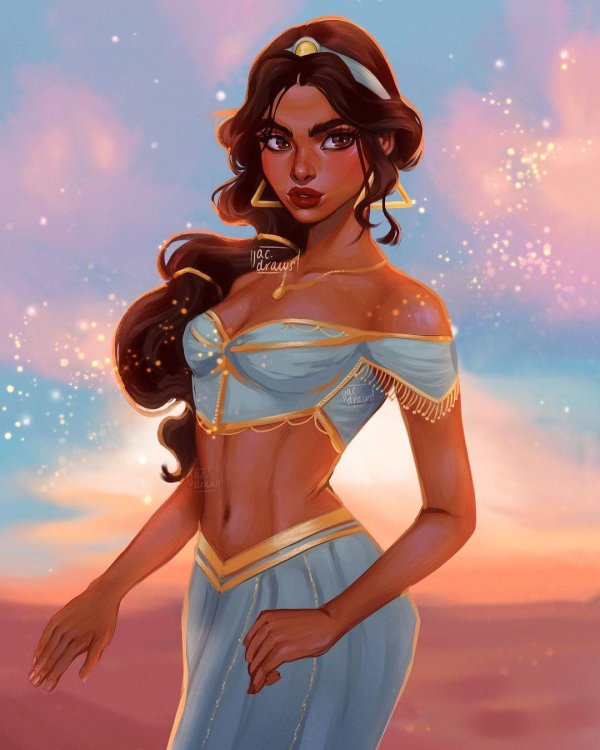 Девушка мультик