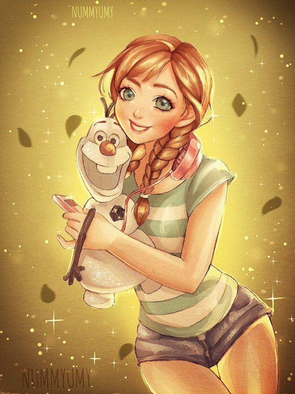 Девушка мультик