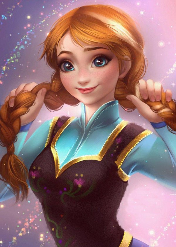 Девушка мультик