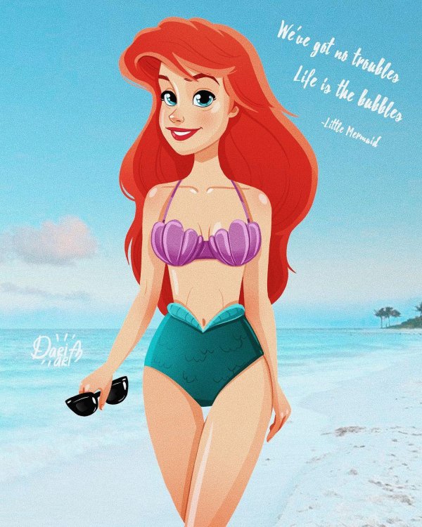 Девушка мультик