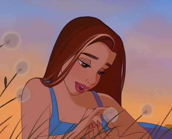 Девушка мультик