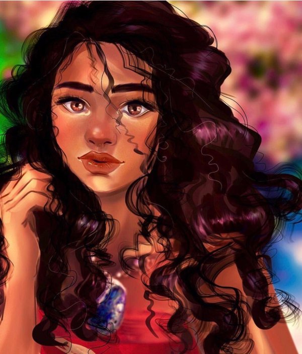 Девушка мультик