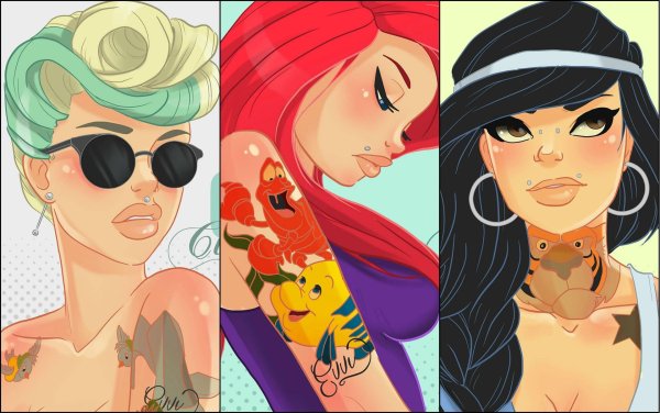 Девушка мультик