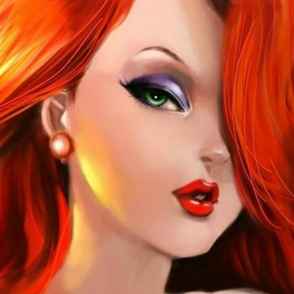 Девушка мультик