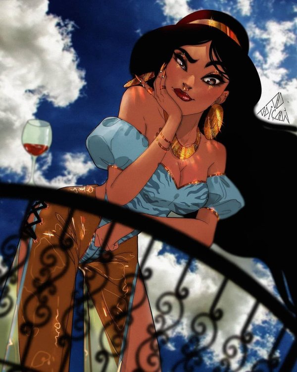 Девушка мультик