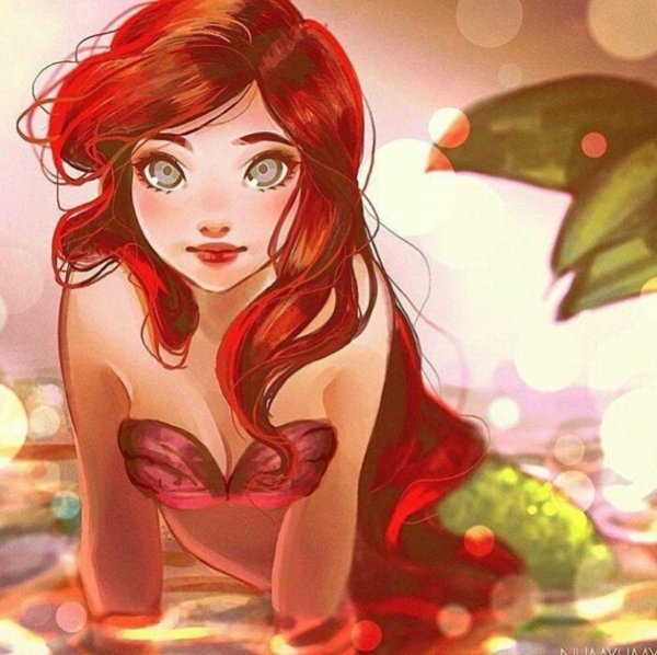 Девушка мультик