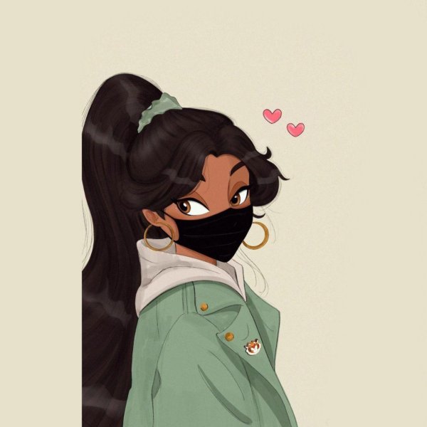 Девушка мультик