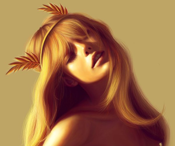 С девушками рисованные