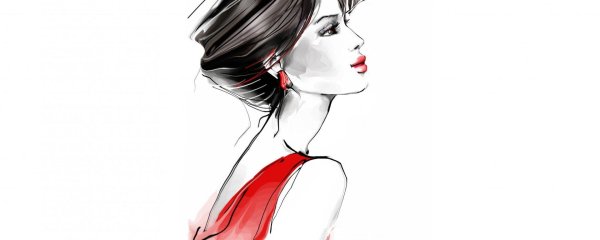 С девушками рисованные