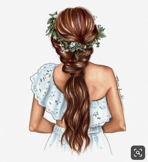 С девушками рисованные