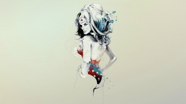 С девушками рисованные