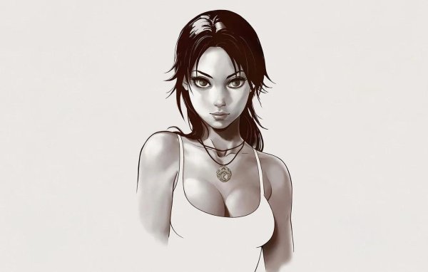 С девушками рисованные