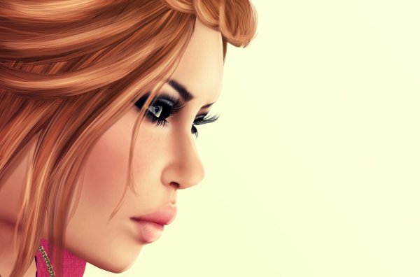 С девушками рисованные