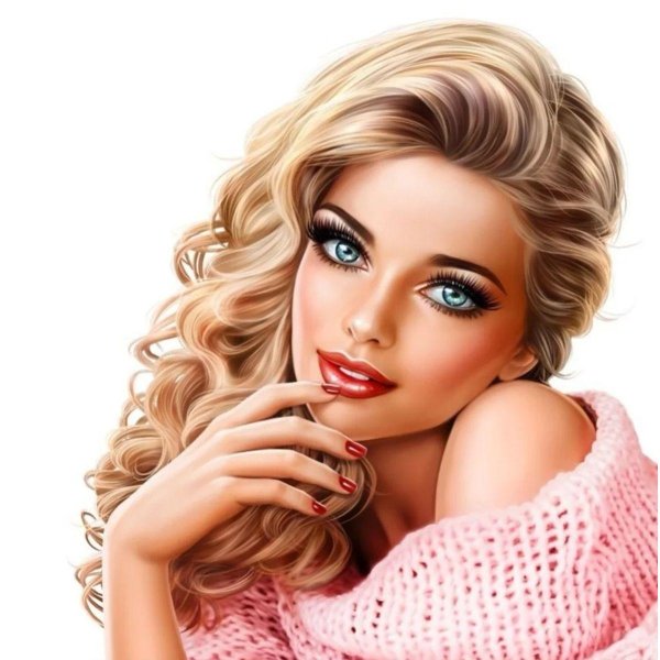 С девушками рисованные