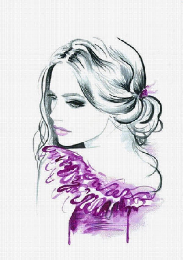 С девушками рисованные