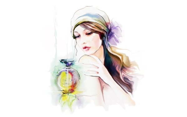 С девушками рисованные